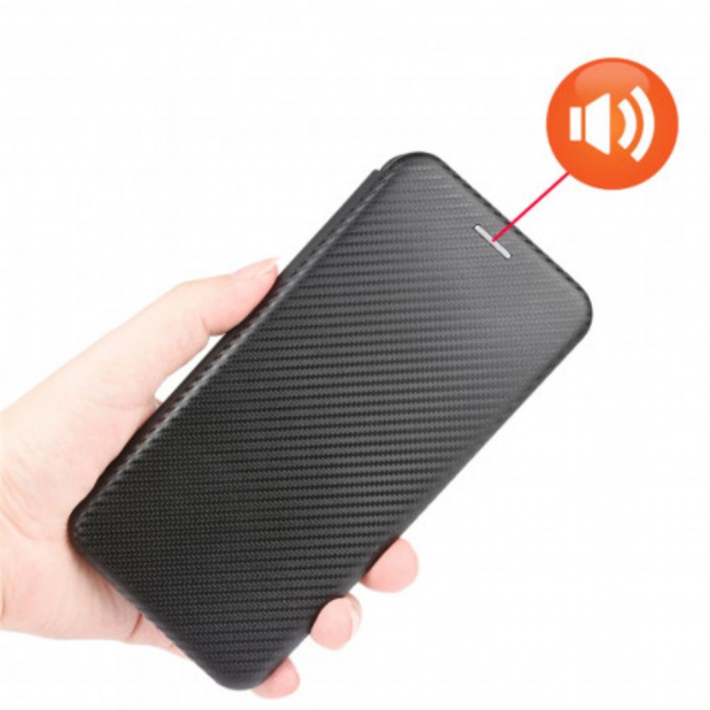 Kryty Na Mobil Na Xiaomi Mi 11 Pro Flipové Pouzdro Uhlíkové Vlákno S Opěrným Kroužkem