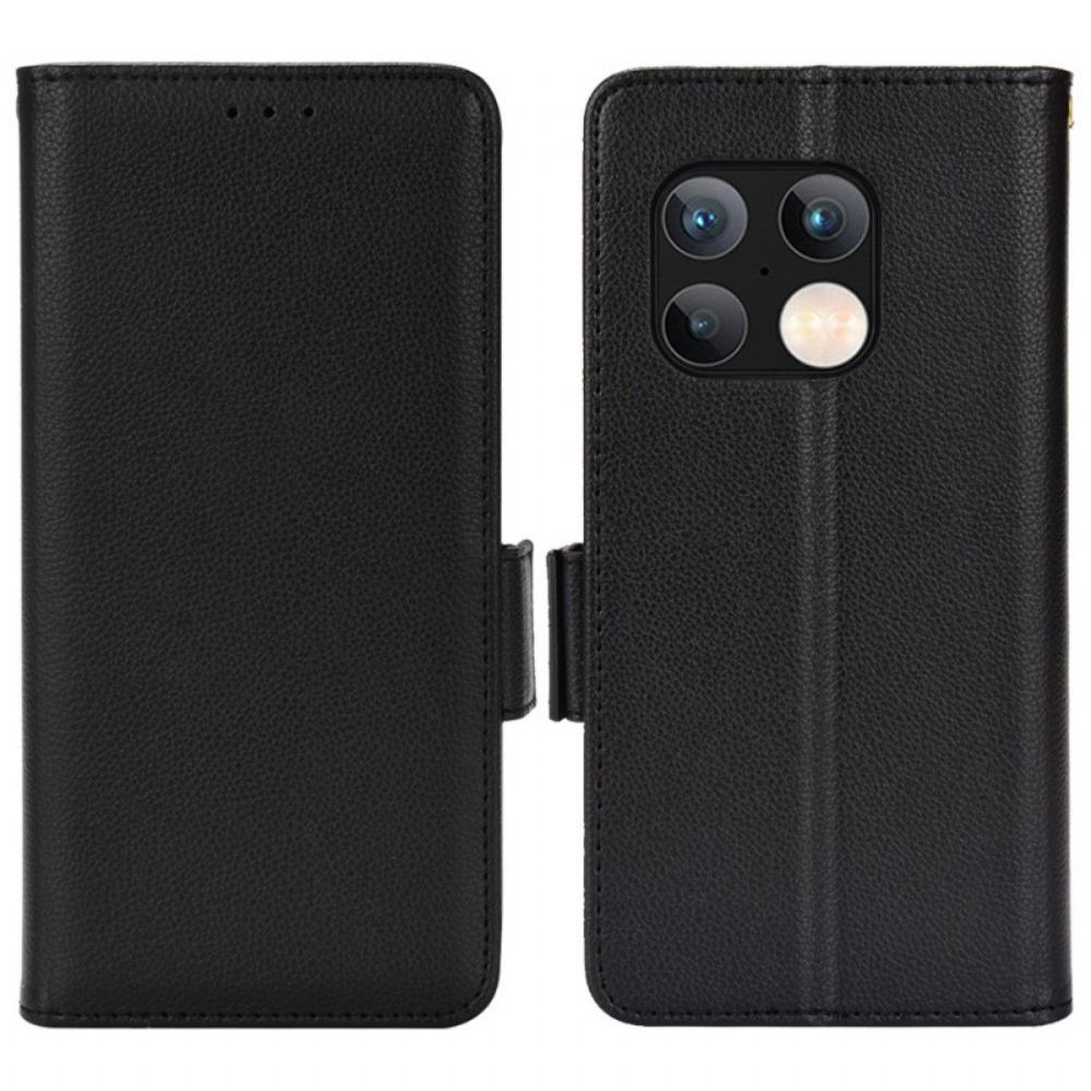 Flipové Pouzdro Na OnePlus 10 Pro 5G Kožené Pouzdro Klapka Double Litchi Nové Barvy