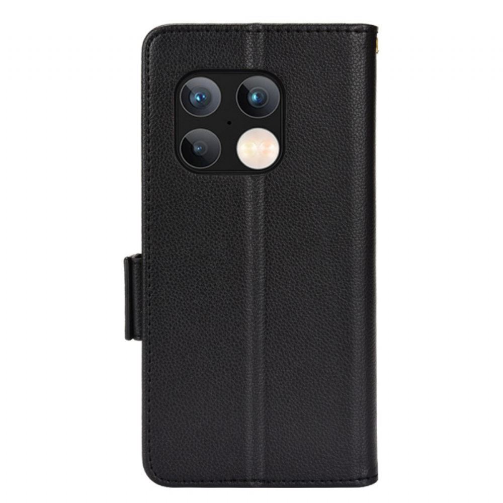 Flipové Pouzdro Na OnePlus 10 Pro 5G Kožené Pouzdro Klapka Double Litchi Nové Barvy