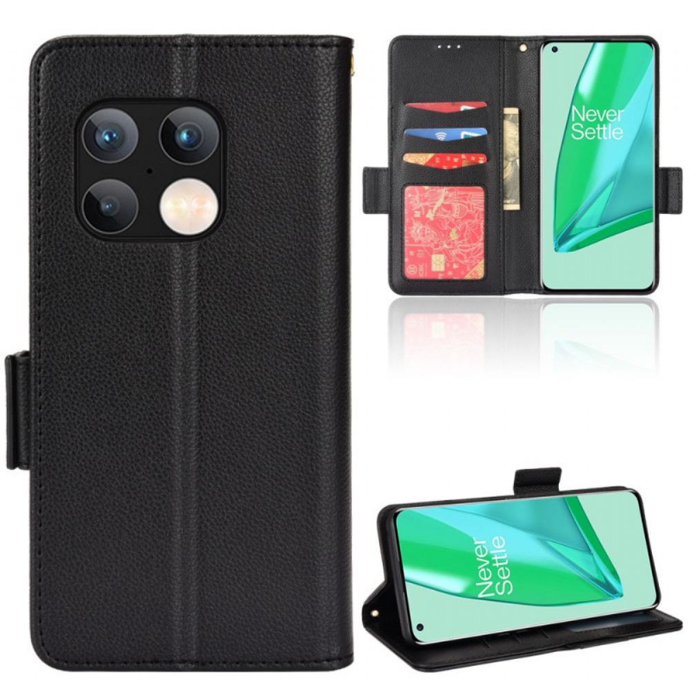 Flipové Pouzdro Na OnePlus 10 Pro 5G Kožené Pouzdro Klapka Double Litchi Nové Barvy
