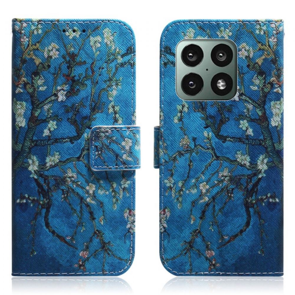 Flipové Pouzdro Na OnePlus 10 Pro 5G Kvetoucí Větev Stromu