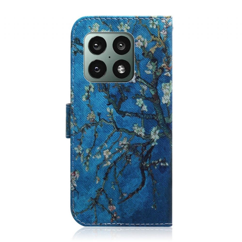 Flipové Pouzdro Na OnePlus 10 Pro 5G Kvetoucí Větev Stromu