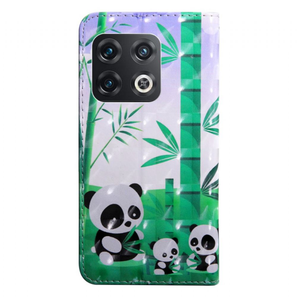 Flipové Pouzdro Na OnePlus 10 Pro 5G Na Lana Tanga Pandy