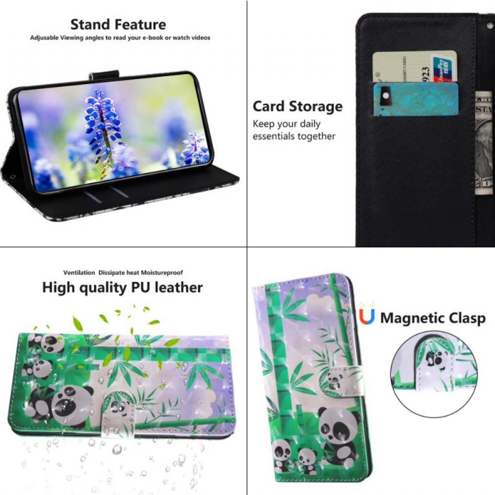Flipové Pouzdro Na OnePlus 10 Pro 5G Na Lana Tanga Pandy
