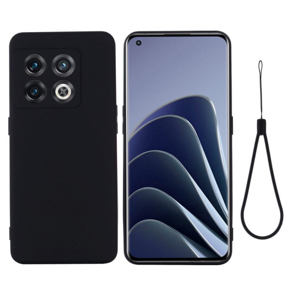Kryty Na Mobil Na OnePlus 10 Pro 5G Na Lana Řemínek Z Tekutého Silikonu