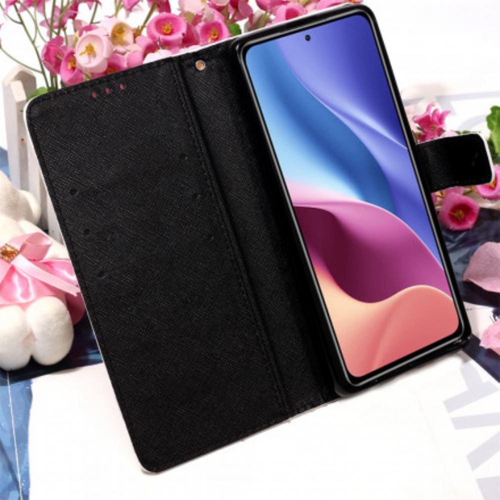 Flipové Pouzdro Na Xiaomi Mi 11i 5G / Poco F3 Květinová Lebka