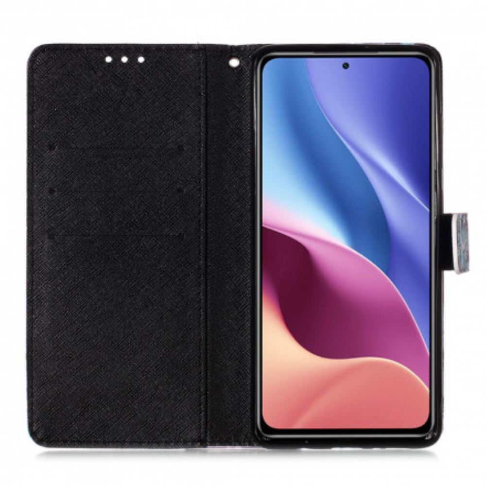 Flipové Pouzdro Na Xiaomi Mi 11i 5G / Poco F3 Květinová Lebka