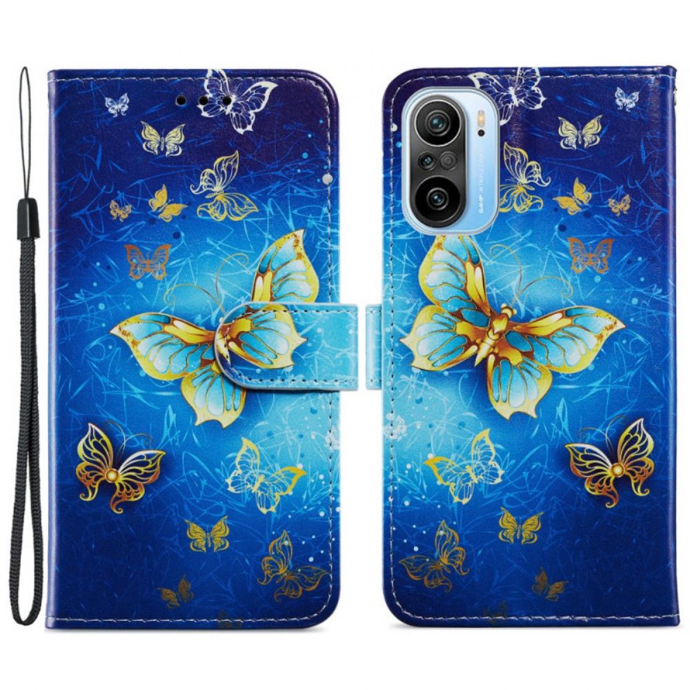 Flipové Pouzdro Na Xiaomi Mi 11i 5G / Poco F3 Let Motýlů
