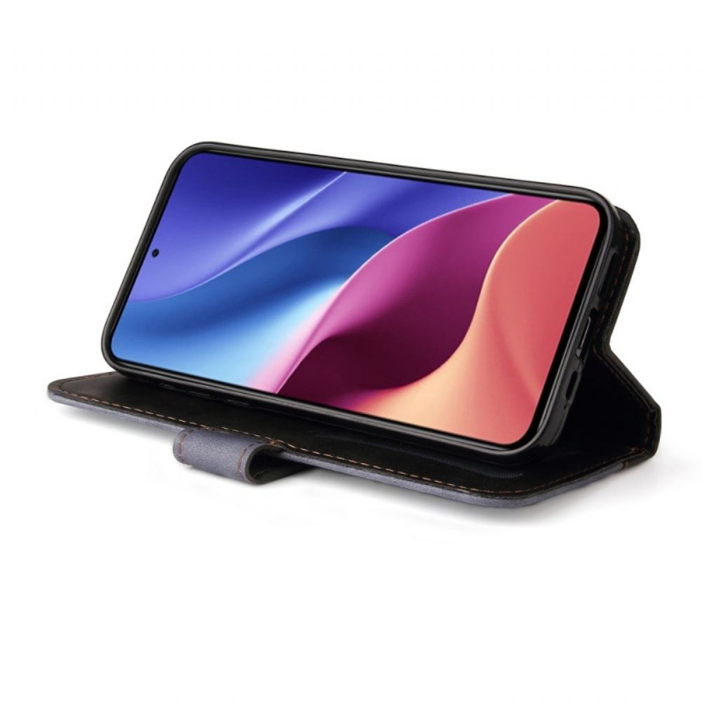 Kožené Pouzdro Na Xiaomi Mi 11i 5G / Poco F3 Dvoubarevný Design