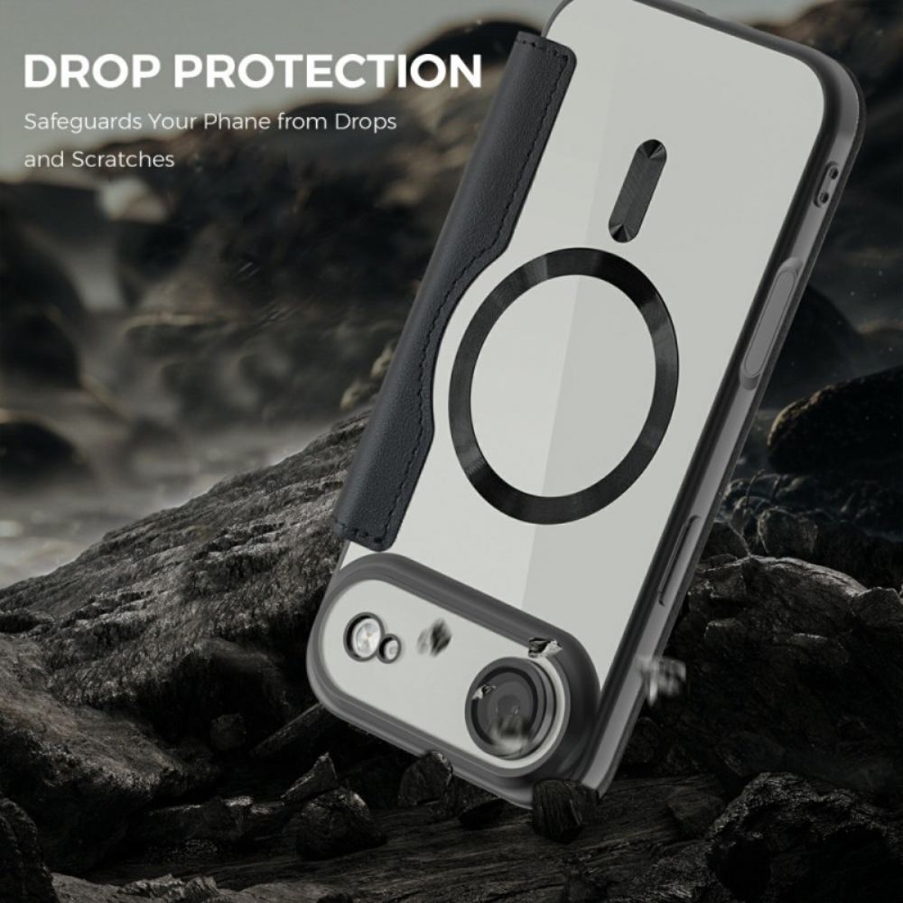 Kožené Pouzdro Folio iPhone Air Kompatibilní S Magsafe S Blokováním Rfid