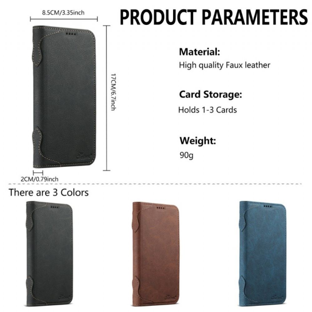 Kožené Pouzdro Folio iPhone Air Kompatibilní S Magsafe Suteni