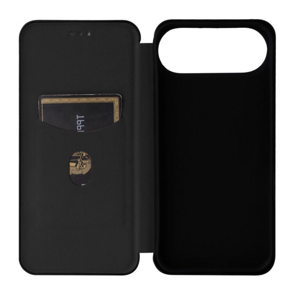 Kožené Pouzdro Folio iPhone Air Uhlíková Vlákna