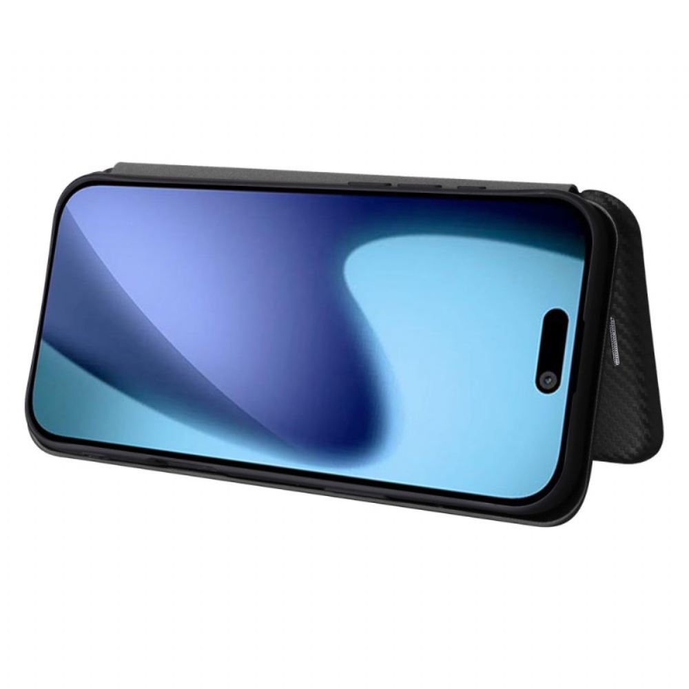 Kožené Pouzdro Folio iPhone Air Uhlíková Vlákna