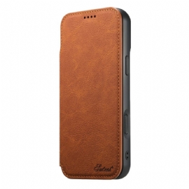 Kožené Pouzdro Folio iPhone Air Ultra Tenký Magsafe Suteni