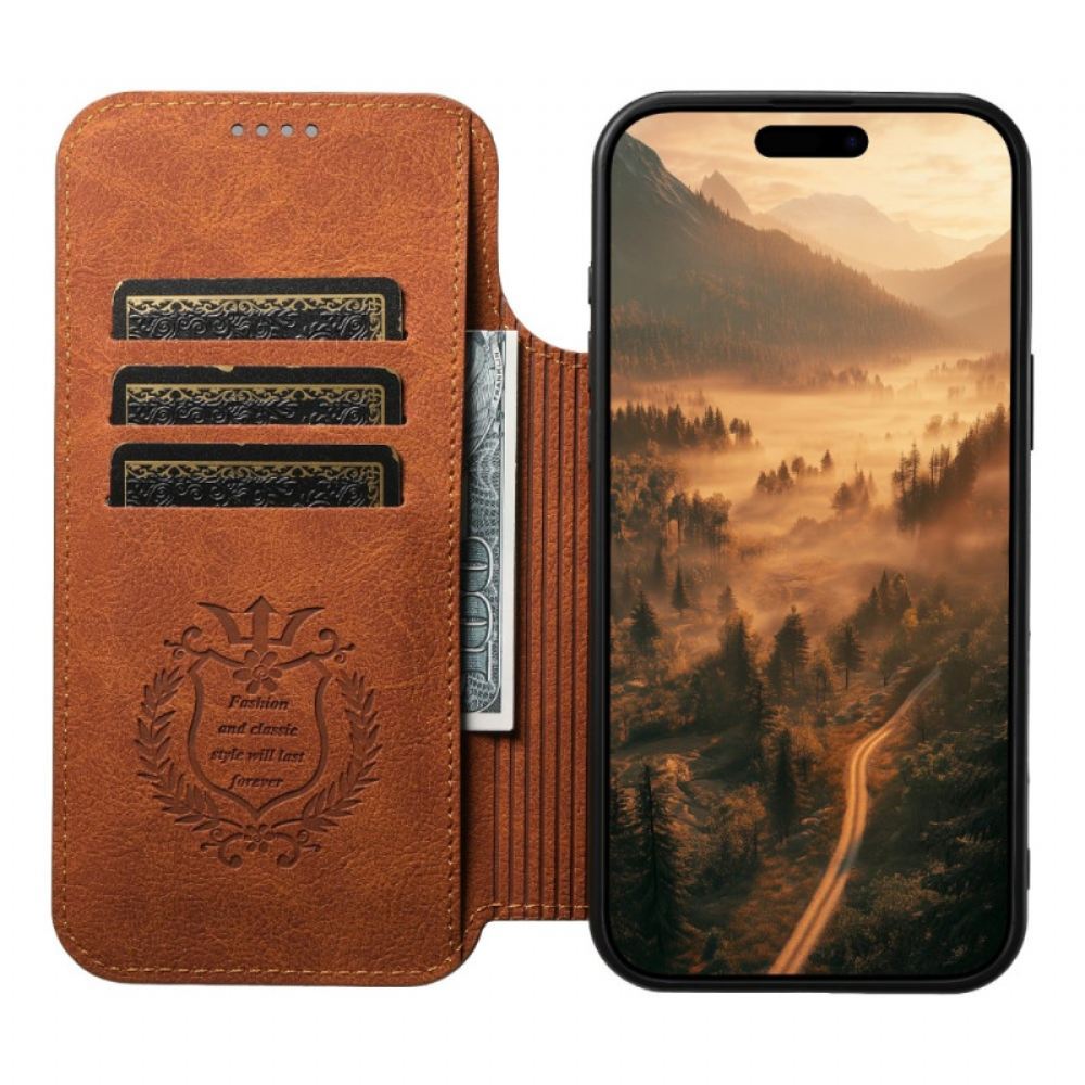 Kožené Pouzdro Folio iPhone Air Ultra Tenký Magsafe Suteni