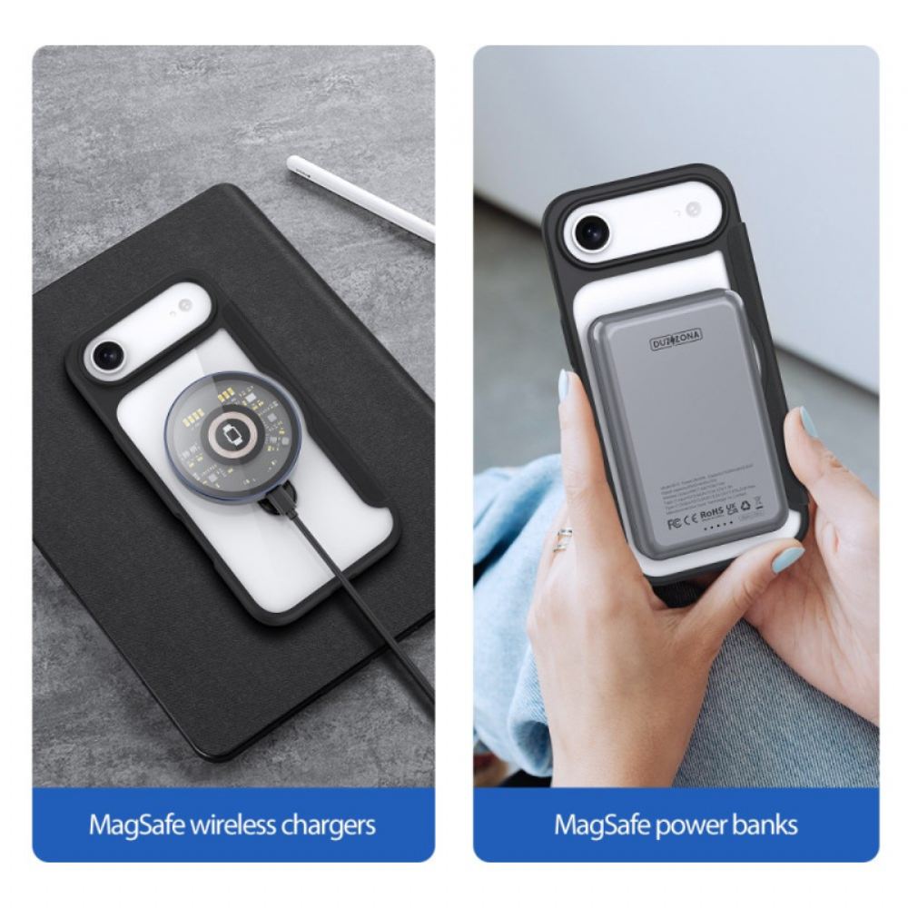 Kožené Pouzdro Folio Na iPhone Air Stojan Magsafe Skin X Pro Series Dux Ducis