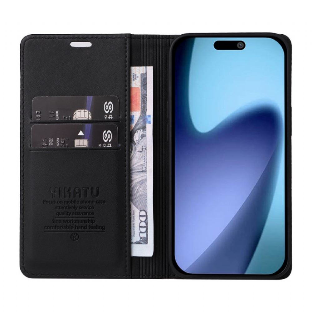 Kožené Pouzdro Folio Na iPhone Air Yikatu