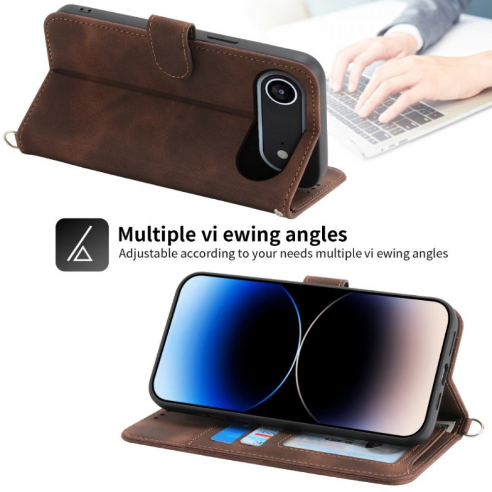 Kožený Kryt iPhone Air Květinová Krajka