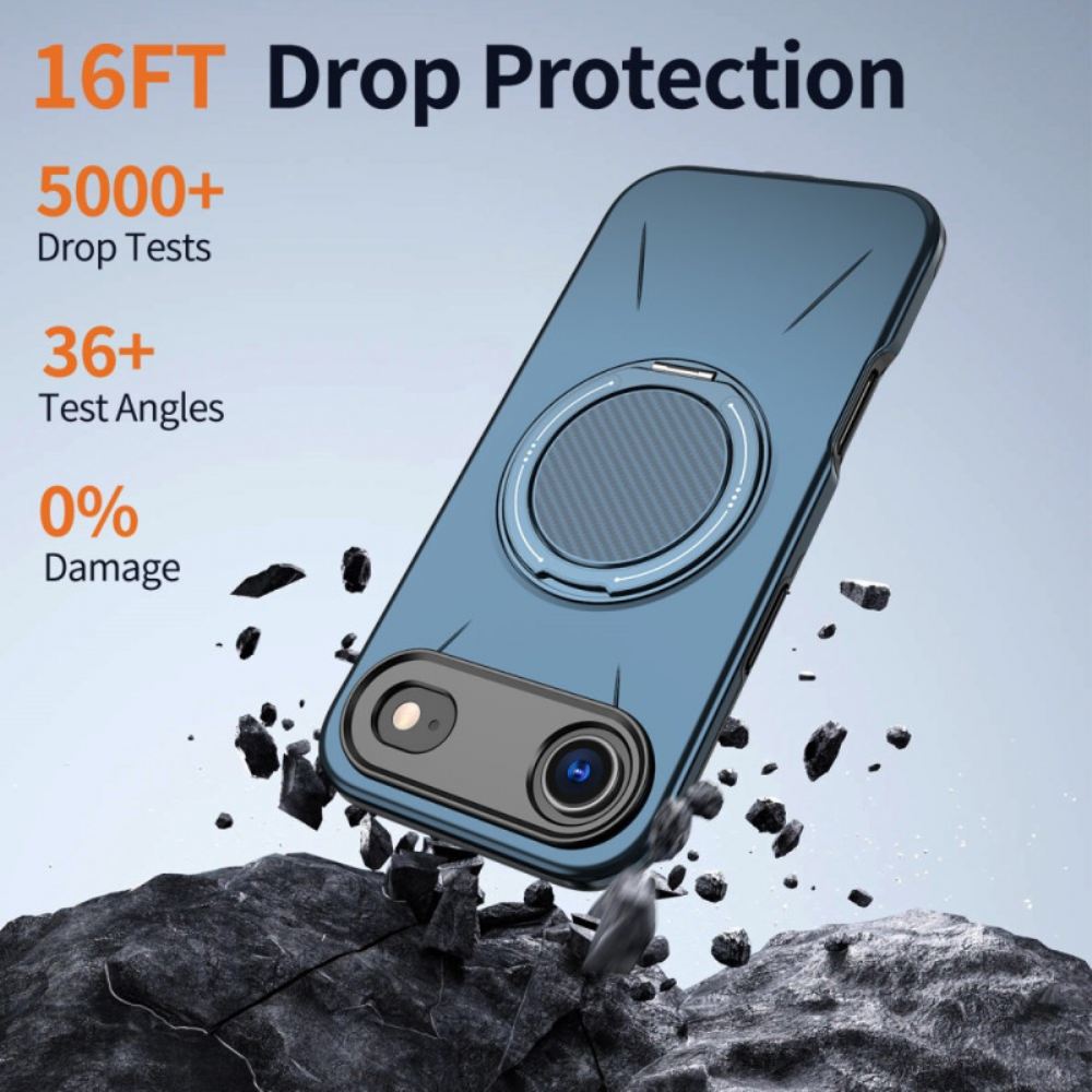 Kryt Na iPhone Air Magsafe S Otočným Držákem V Metalickém Stylu