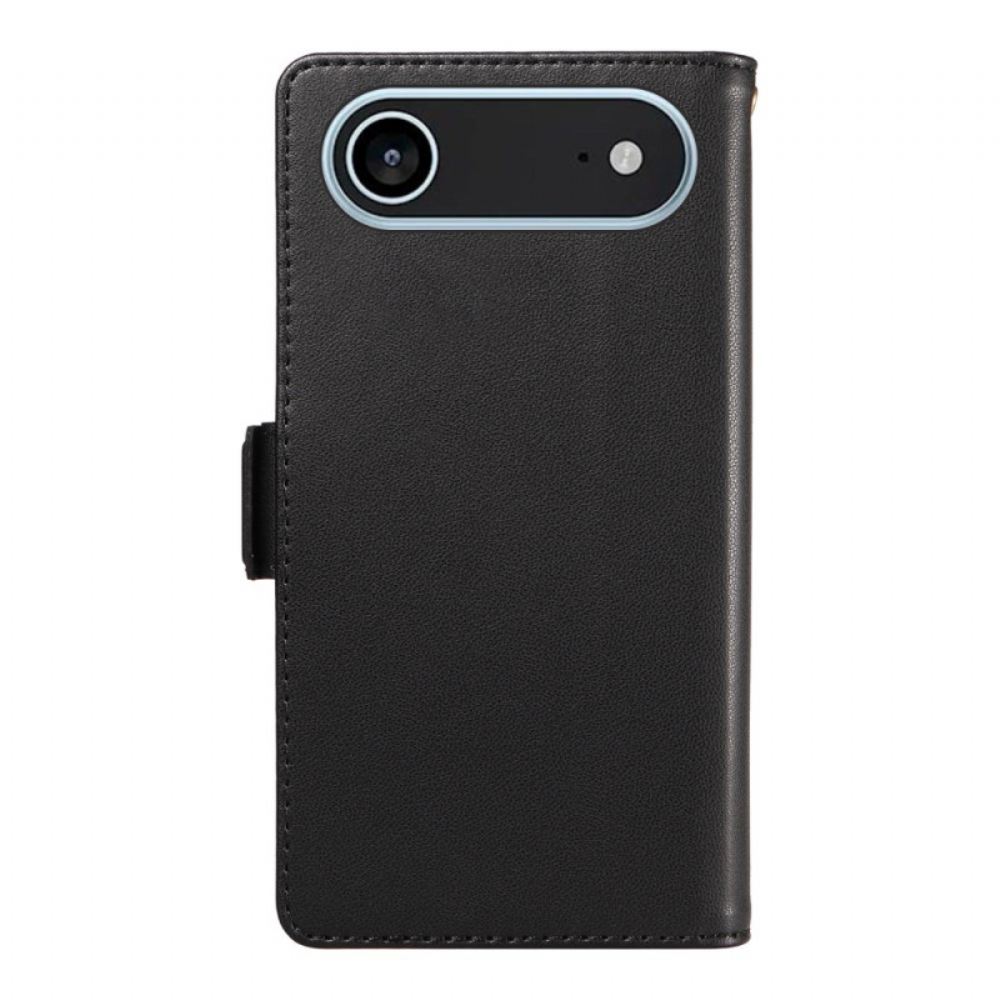 Peněženková Pouzdra iPhone Air Kryty Na Mobil S Pouzdry Na Karty A Popruhem Na Zápěstí