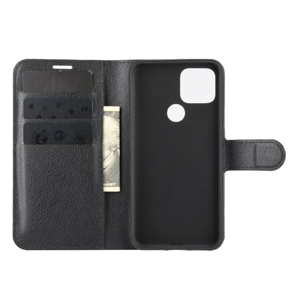 Flipové Pouzdro Na Google Pixel 4A 5G Klasická Umělá Kůže