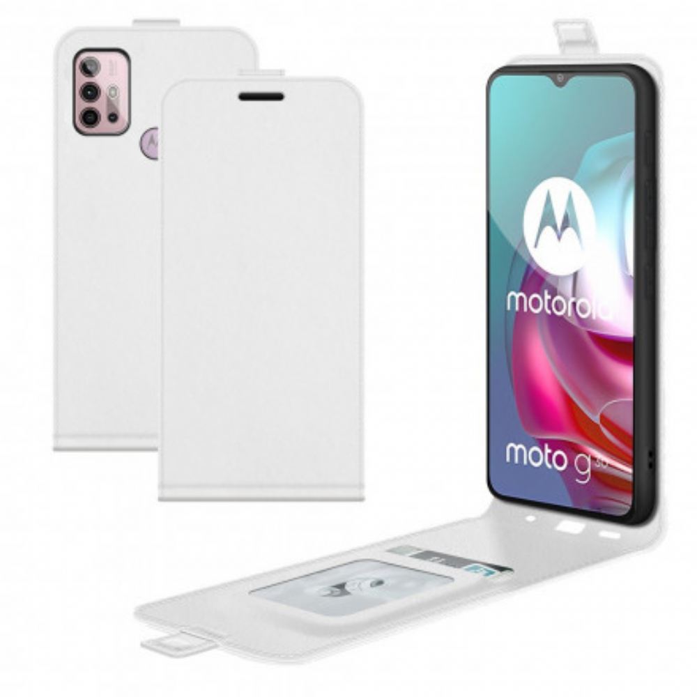 Flipové Pouzdro Na Moto G10 / G30 Kožené Pouzdro Kožený Efekt Vertikální Klapky