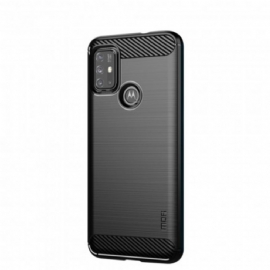 Kryt Na Moto G10 / G30 Mofi Kartáčované Uhlíkové Vlákno