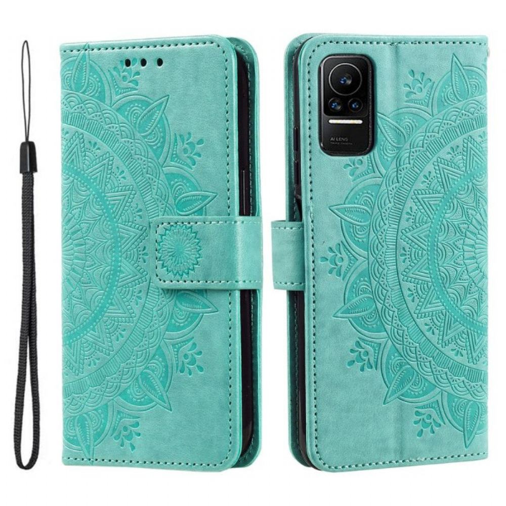 Flipové Pouzdro Na Xiaomi 13 Lite Mandala Sun S Šňůrkou