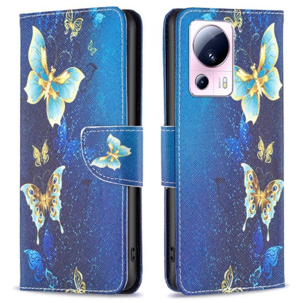 Flipové Pouzdro Na Xiaomi 13 Lite Motýli