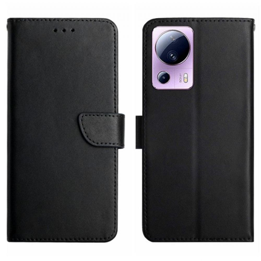 Flipové Pouzdro Na Xiaomi 13 Lite Pravá Kůže Nappa