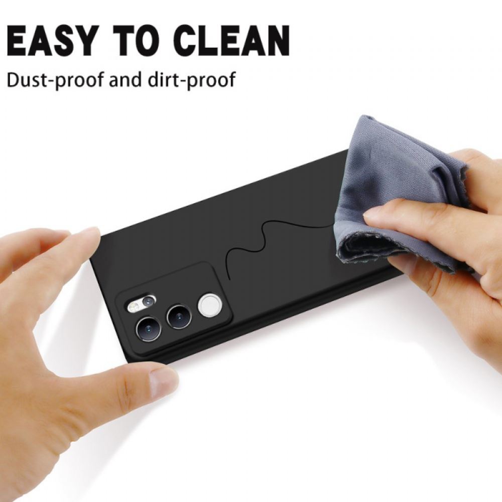 Kryt Vivo V30 Lite 5g Tekutý Silikon S Řemínkem