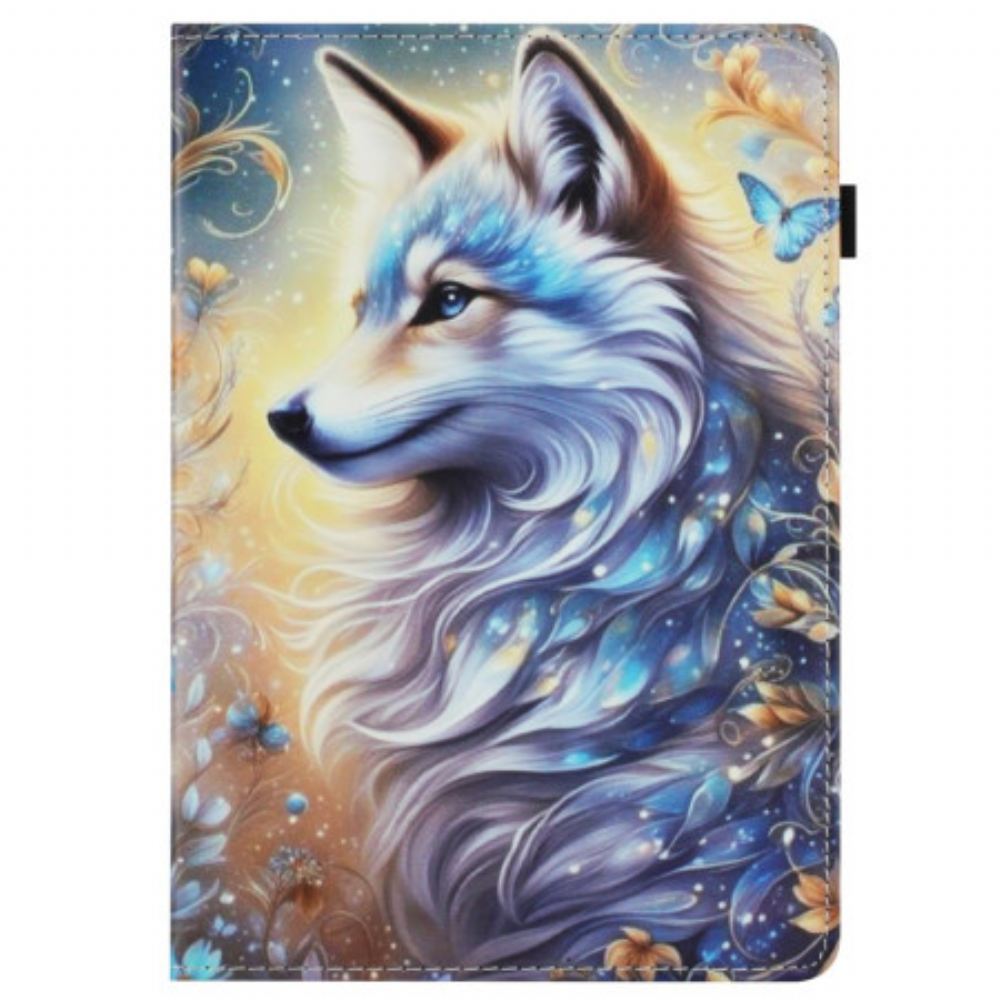 Pouzdro Samsung Galaxy Tab S10 Fe Bílý Vlk