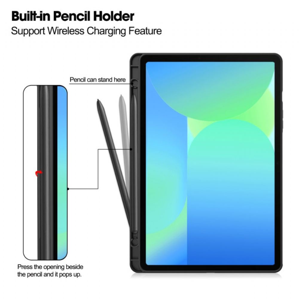 Pouzdro Samsung Galaxy Tab S10 Fe Kožený Efekt