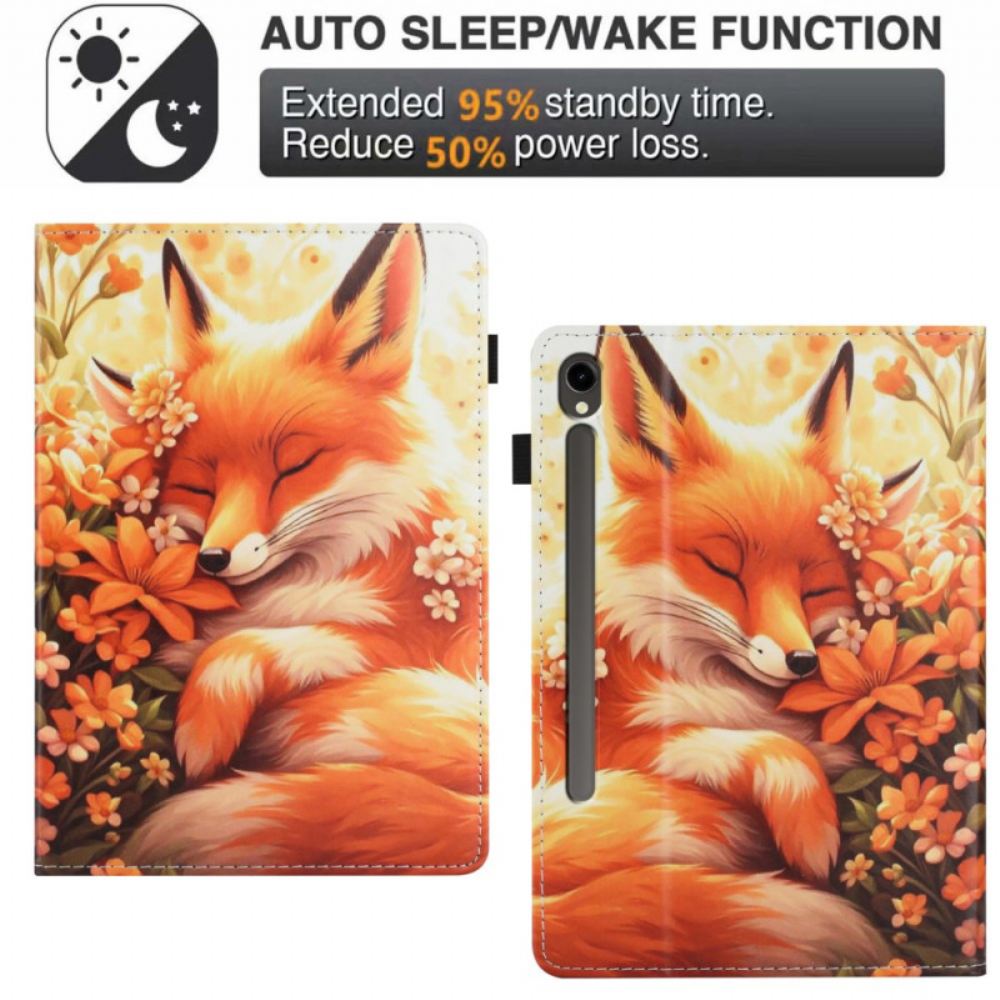 Pouzdro Samsung Galaxy Tab S10 Fe Květinová Liška