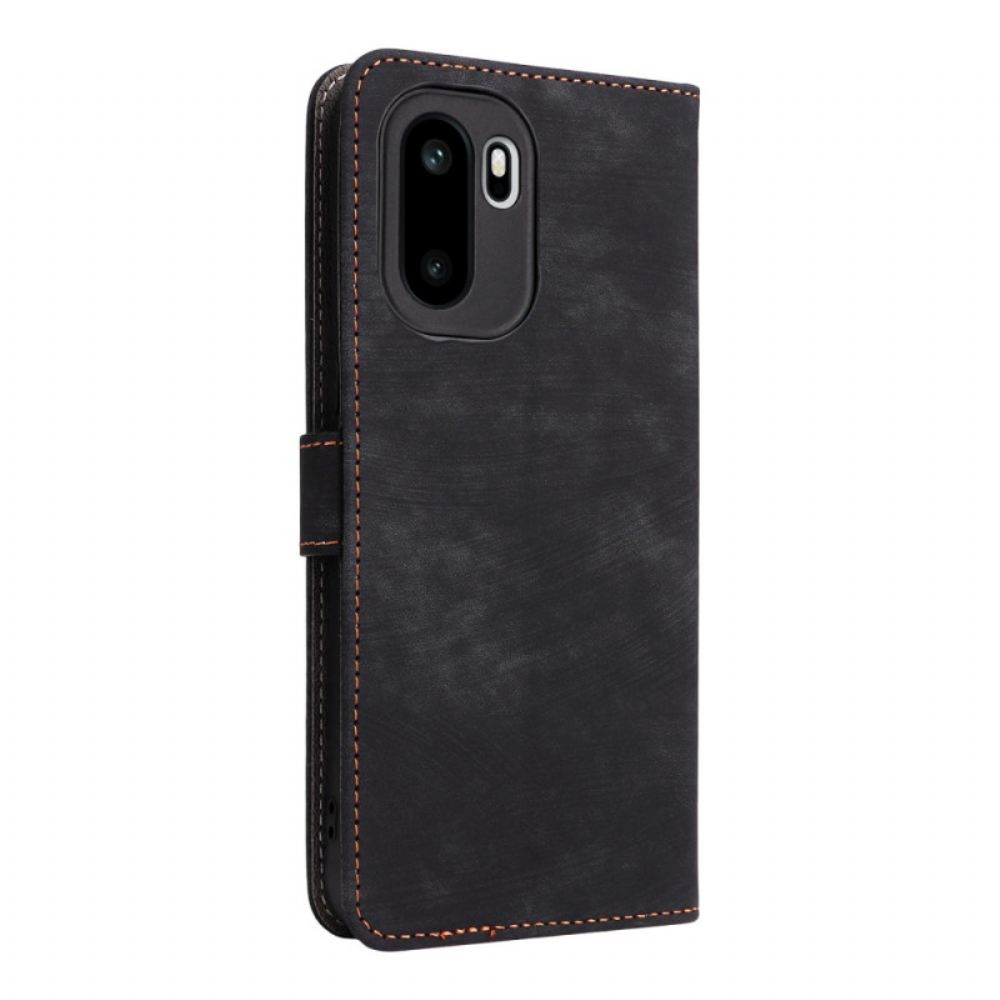 Kožený Kryt Na Oneplus 15r Blokování Rfid Semišový Efekt