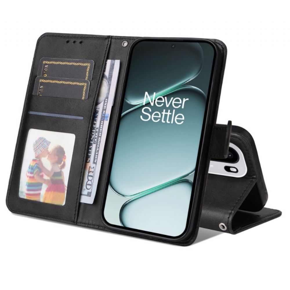 Kožený Kryt Oneplus 15r Efekt Hladké Kůže