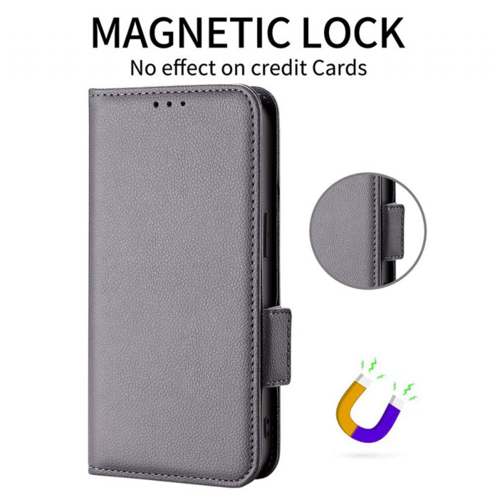 Kožený Kryt Oneplus 15r Textura Liči S Popruhem