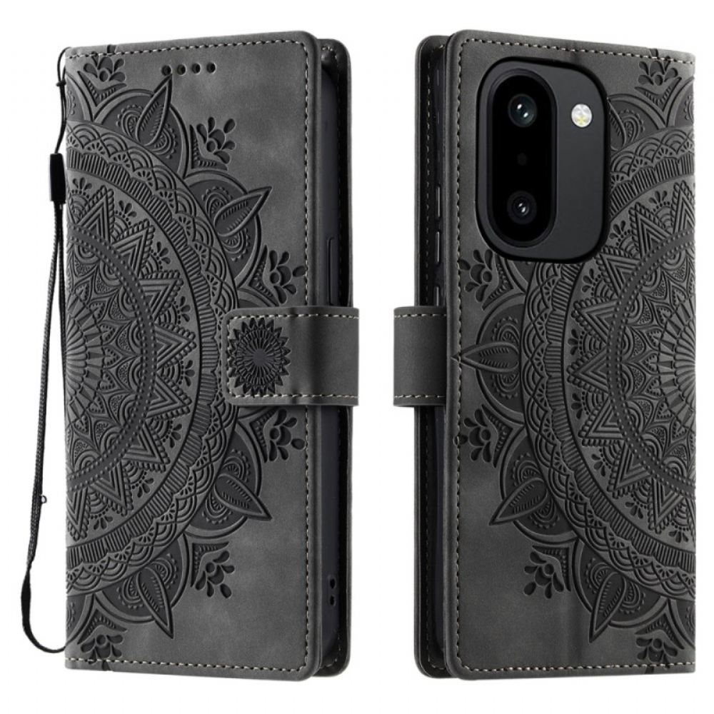 Peněženková Pouzdra Oneplus 15r Kryty Na Mobil Peněženka S Efektem Mandaly A Semiše