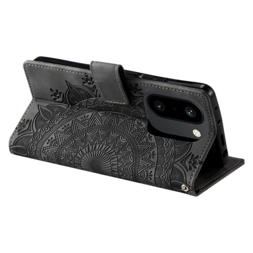 Peněženková Pouzdra Oneplus 15r Kryty Na Mobil Peněženka S Efektem Mandaly A Semiše