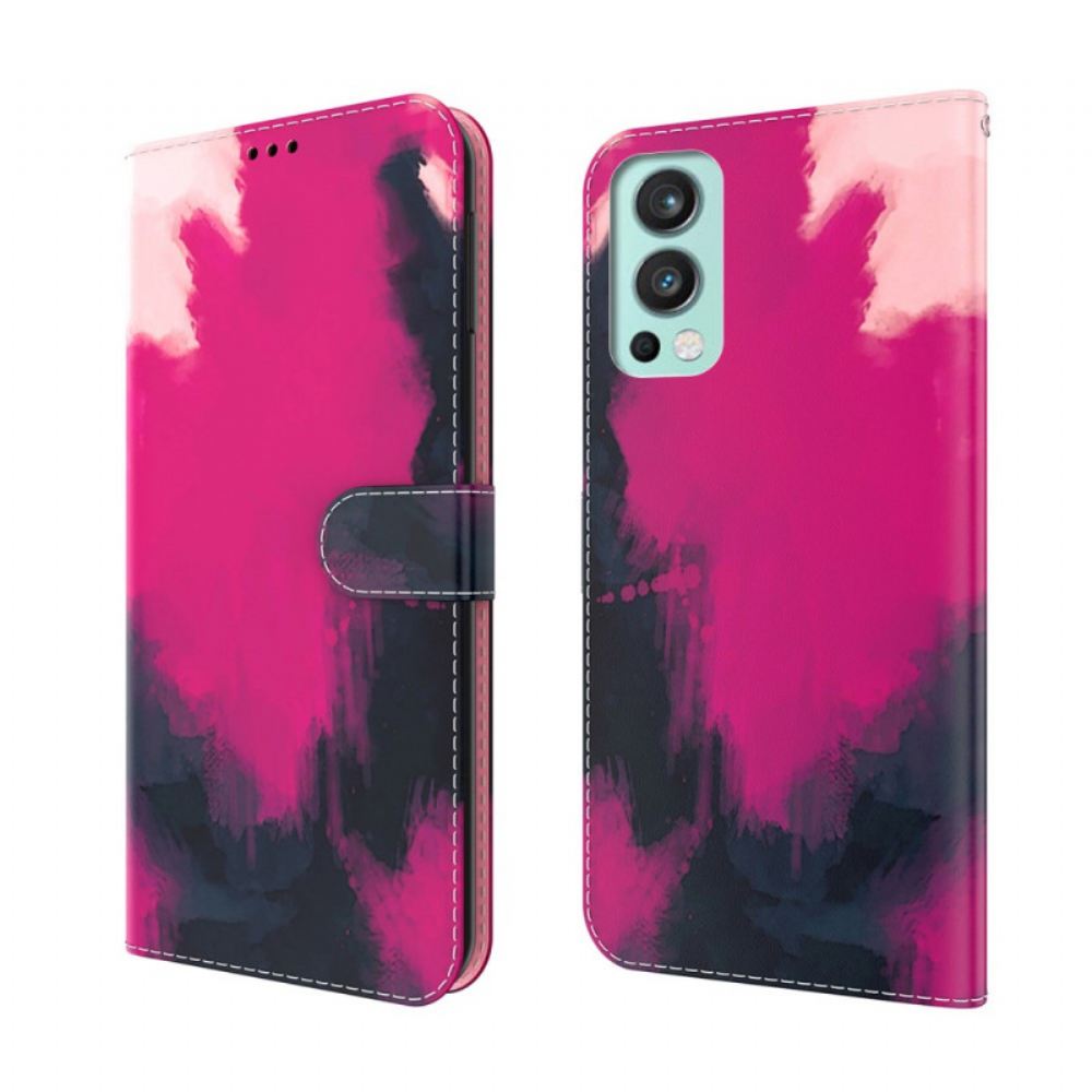 Flipové Pouzdro Na OnePlus Nord 2 5G Akvarel