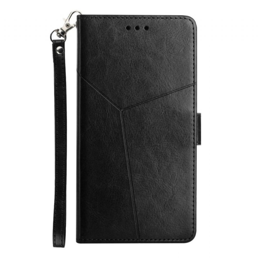 Flipové Pouzdro Na OnePlus Nord 2 5G Design Geo Y Ve Stylu Kůže