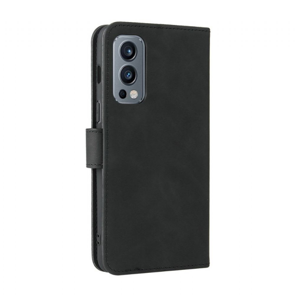 Flipové Pouzdro Na OnePlus Nord 2 5G Dotek Pokožky