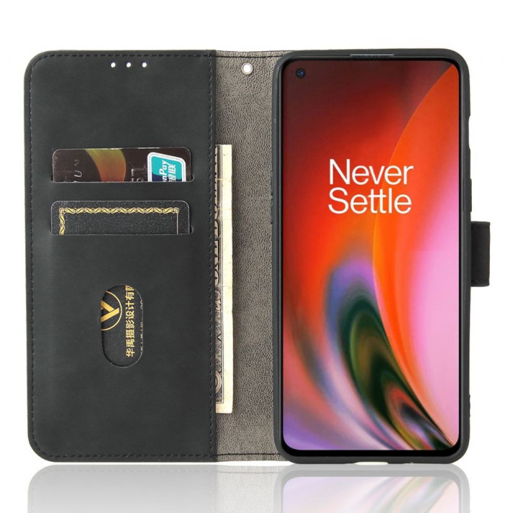Flipové Pouzdro Na OnePlus Nord 2 5G Dotek Pokožky