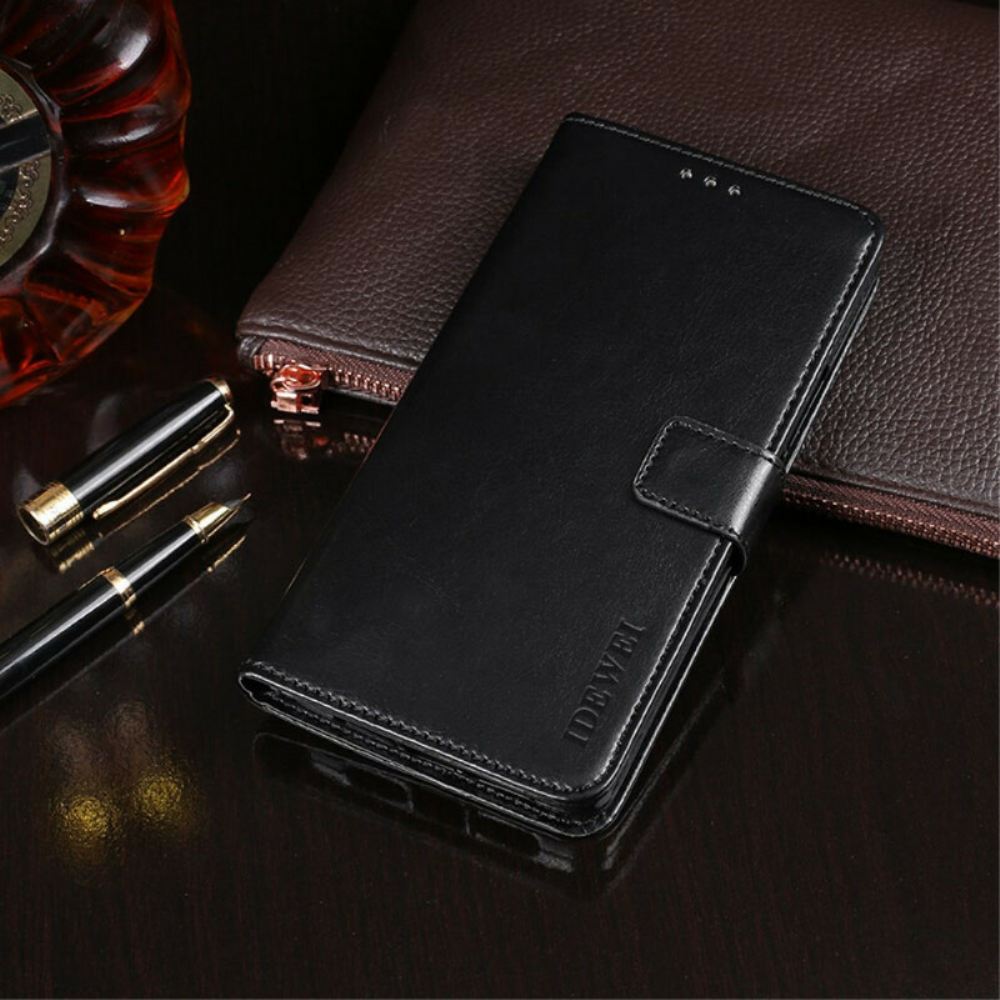 Flipové Pouzdro Na OnePlus Nord 2 5G Imitace Kůže Idewei
