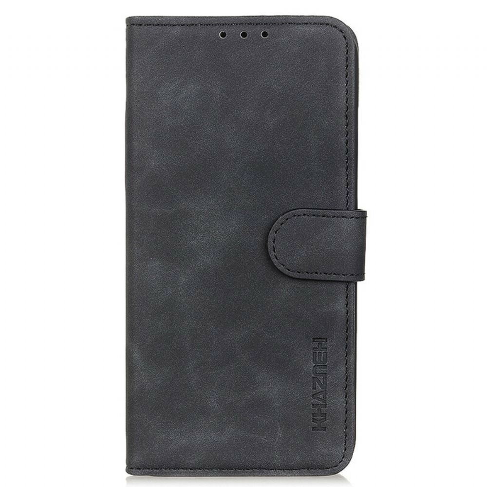 Flipové Pouzdro Na OnePlus Nord 2 5G Matná Vintage Kůže S Efektem Khazneh