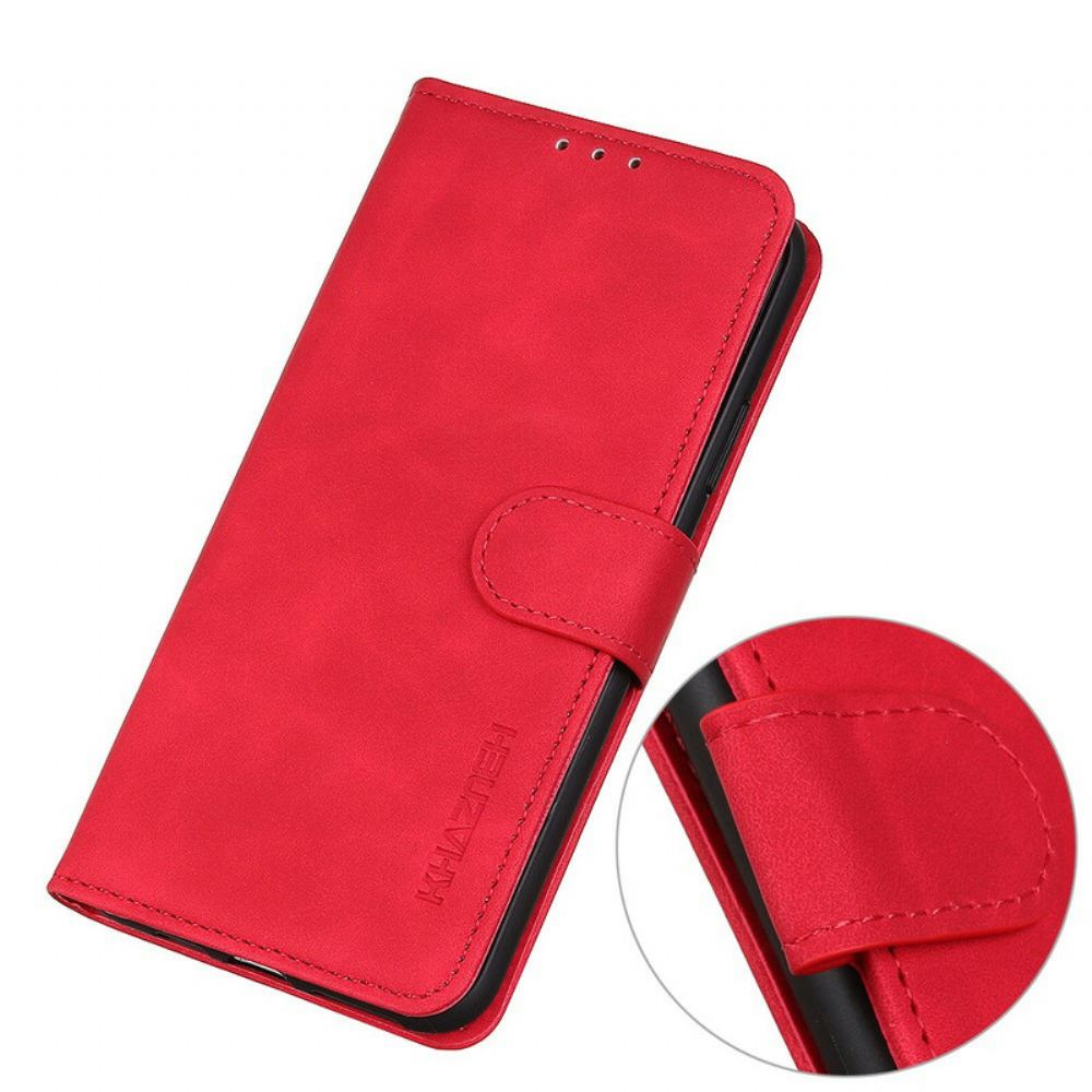 Flipové Pouzdro Na OnePlus Nord 2 5G Matná Vintage Kůže S Efektem Khazneh