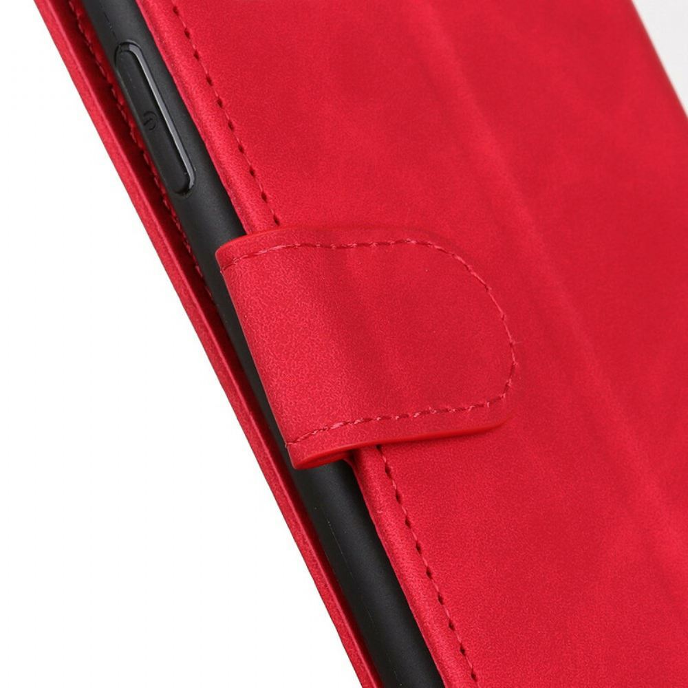 Flipové Pouzdro Na OnePlus Nord 2 5G Matná Vintage Kůže S Efektem Khazneh