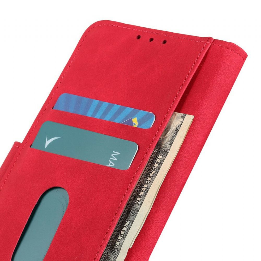 Flipové Pouzdro Na OnePlus Nord 2 5G Matná Vintage Kůže S Efektem Khazneh