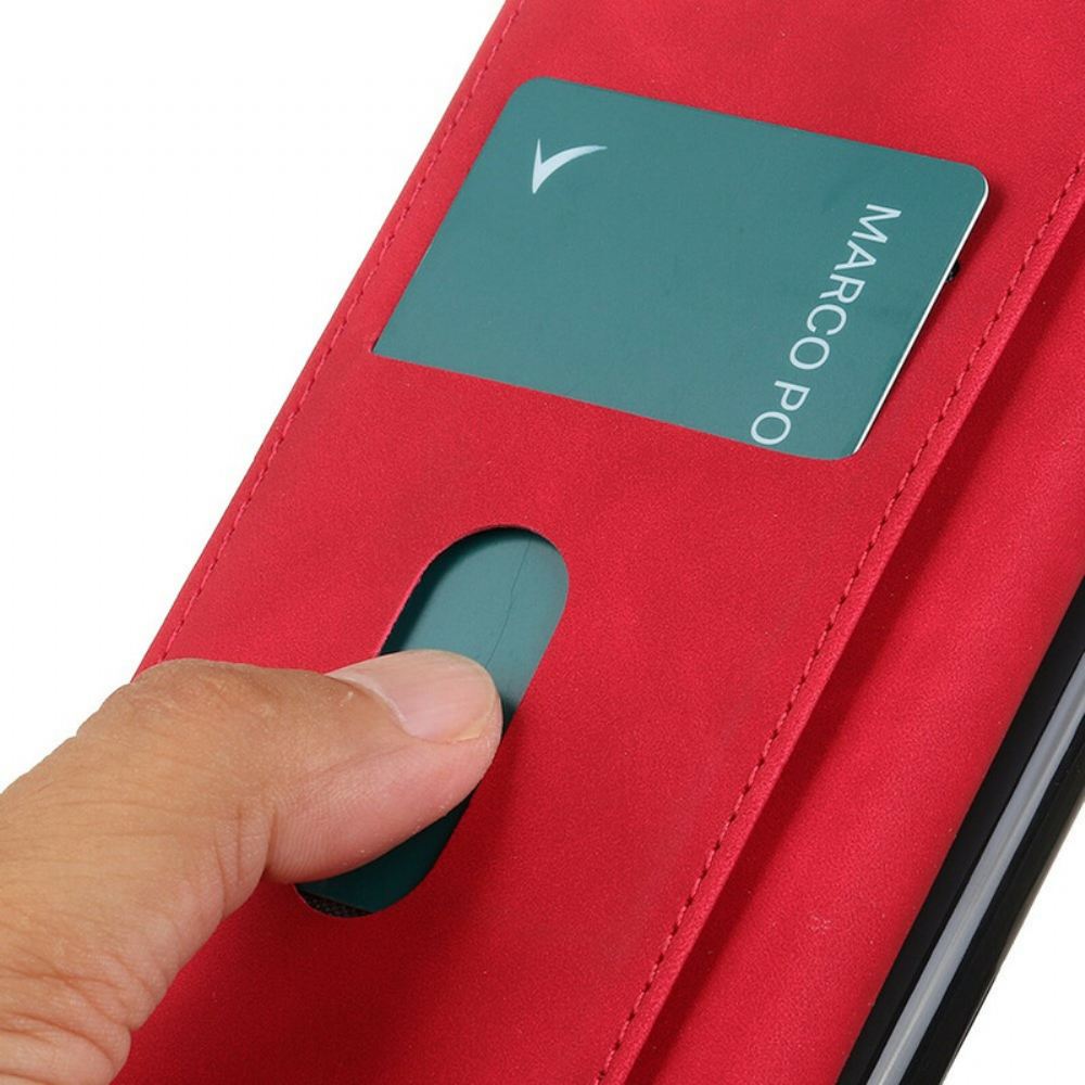 Flipové Pouzdro Na OnePlus Nord 2 5G Matná Vintage Kůže S Efektem Khazneh