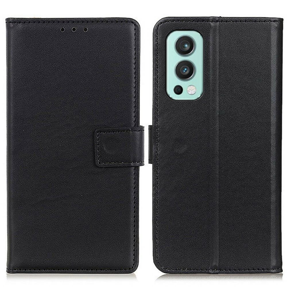 Flipové Pouzdro Na OnePlus Nord 2 5G Obyčejná Umělá Kůže